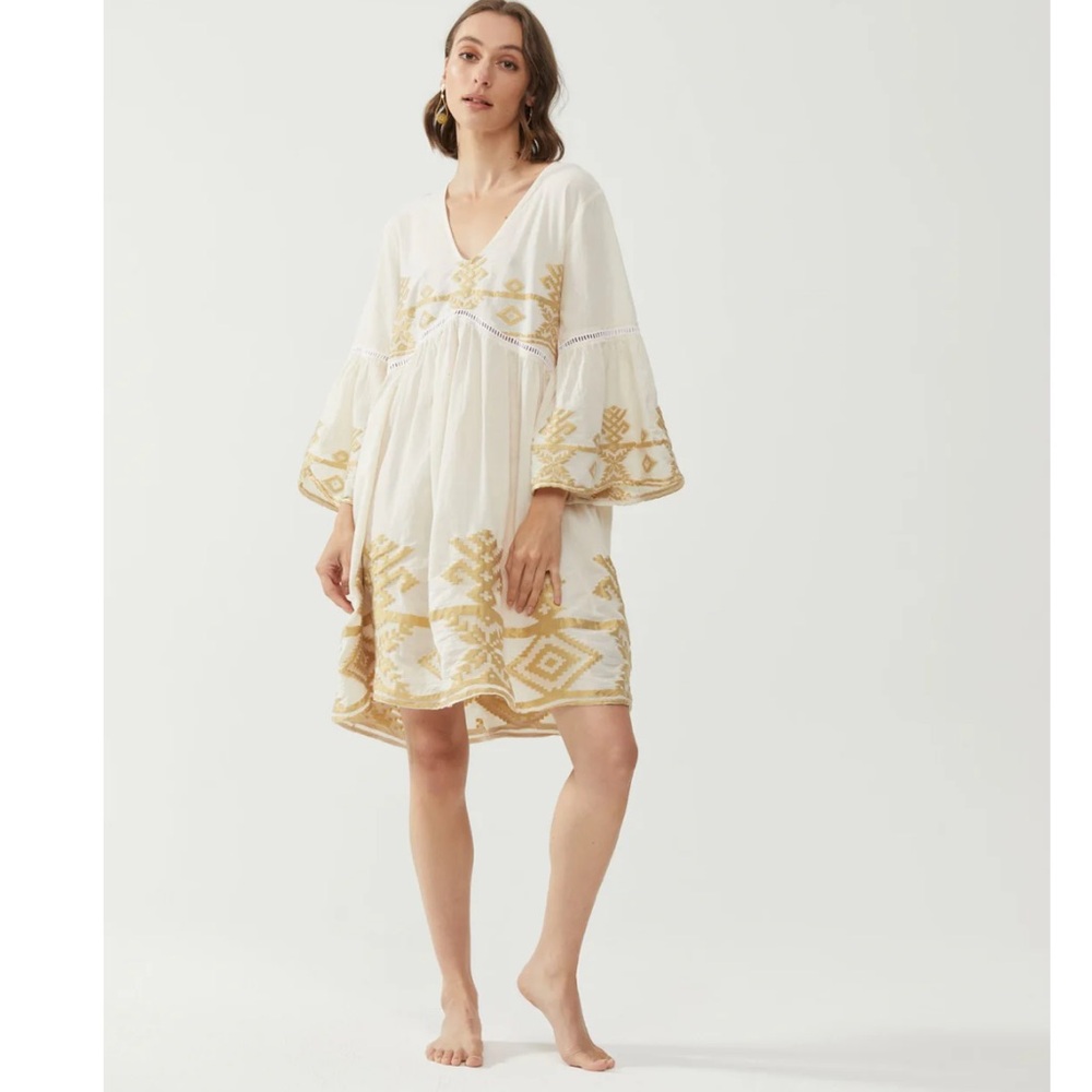KIITOS THALIA BOHO DRESS CREAM, size S/M